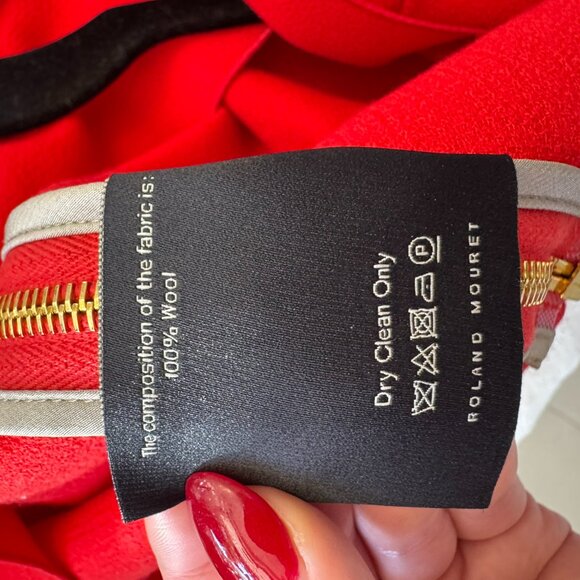 Roland Mouret Red Dress - Size 10 - Picture 7 of 7